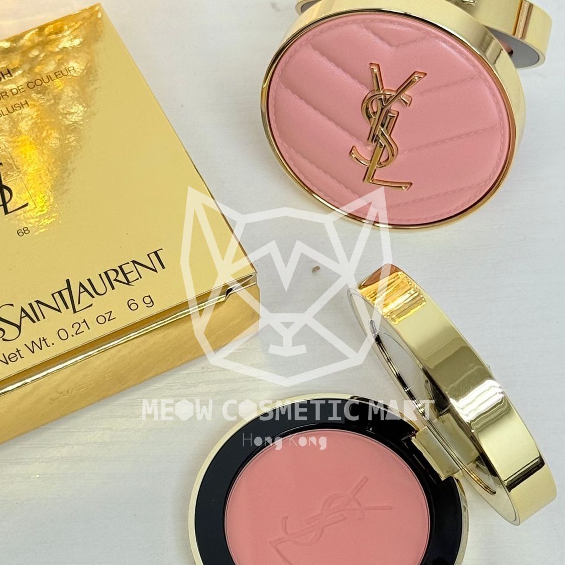 YSL - MAKE ME BLUSH 高訂皮革胭脂 2025 全新色號 #68 peppery pink