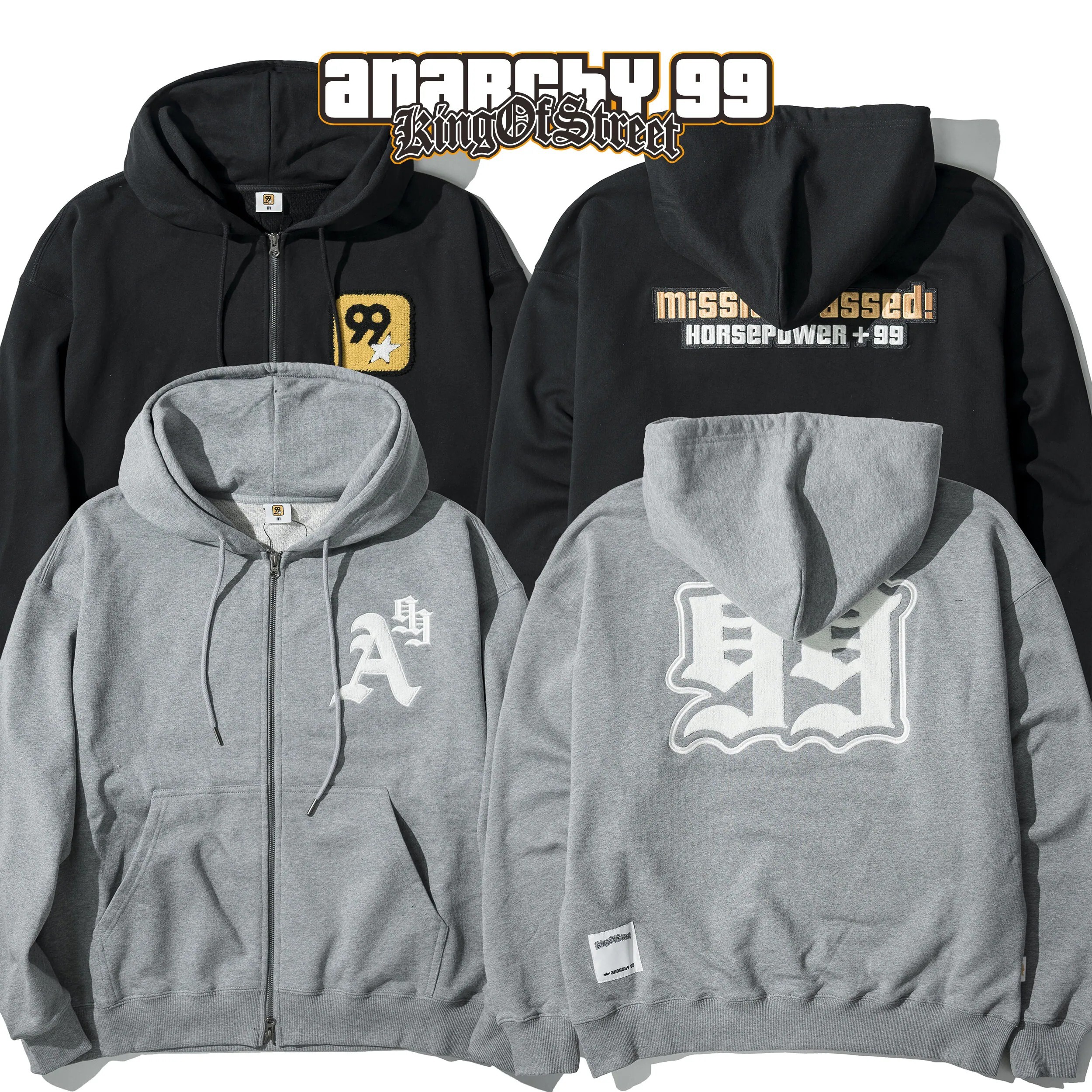 AGILITY x ANARCHY 99 / Zip Hoodie 連帽外套 [GT-A99-3]