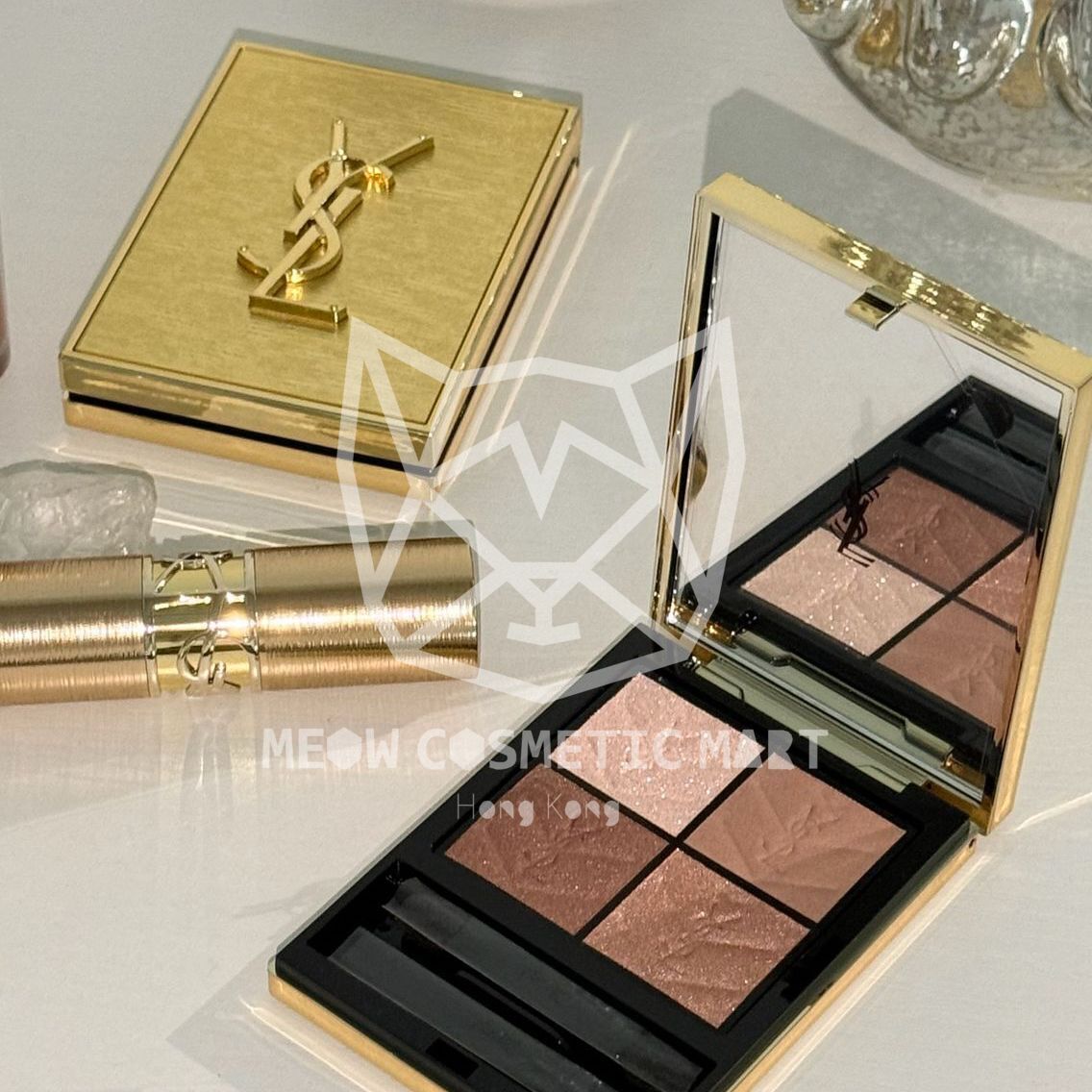 YSL - 2025 聖誕限定四色眼影盤 #025 Golden Lust