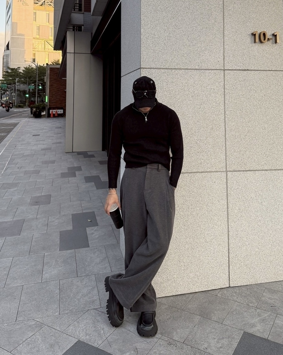 厚磅數 毛呢 寬版 西裝 長褲 西裝褲