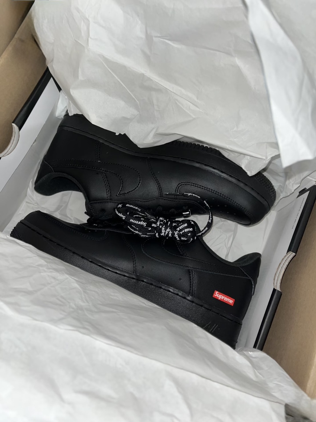 Supreme X Nike Air Force 1 07 聯名款 黑色