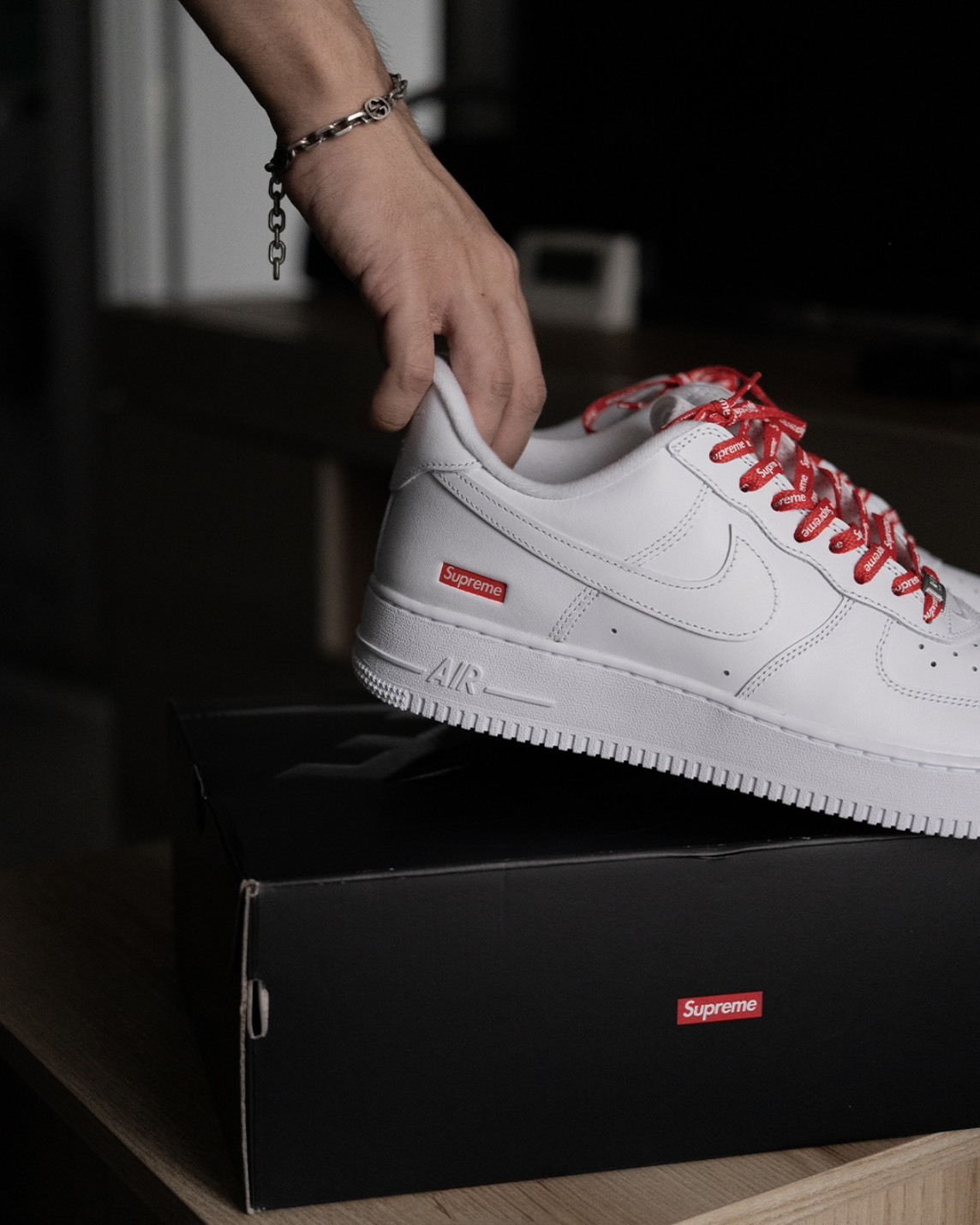 Supreme X Nike Air Force 1 07 聯名款 白色