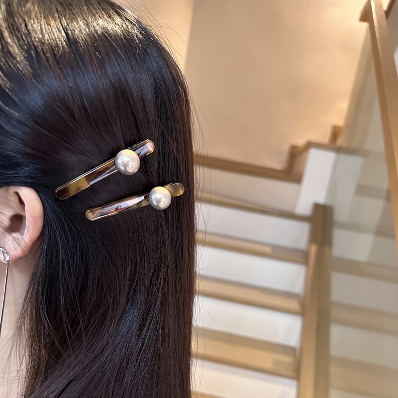 《6526》韓系簡約珍珠髮夾