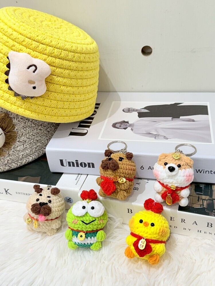 可愛動物福氣吊飾-2號