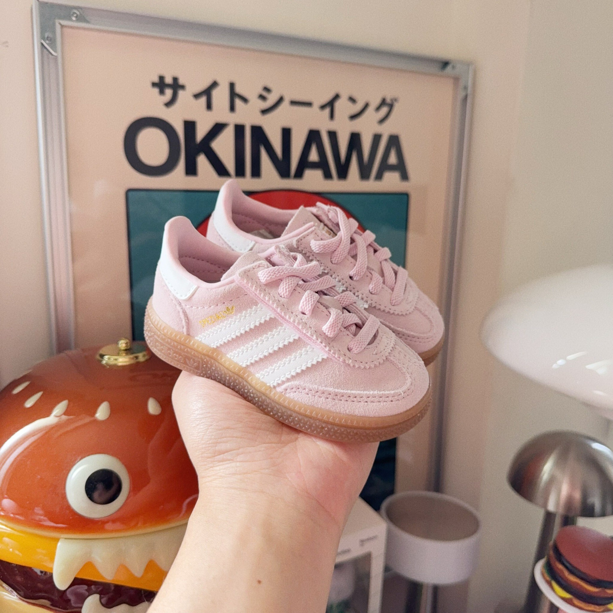 Adidas Originals Handball Spezial CF 日本新款 甜心粉 粉色 小童 童鞋 JR2106