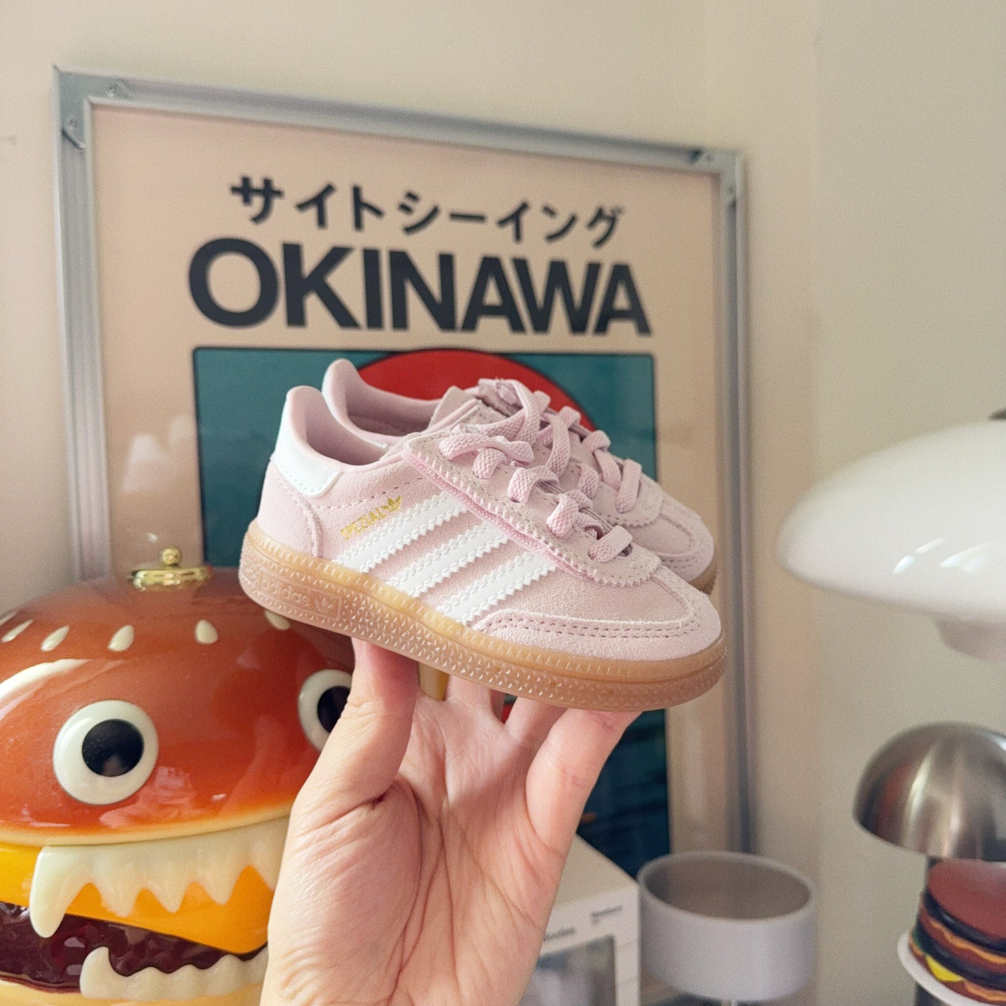 Adidas Originals Handball Spezial CF 日本新款 甜心粉 粉色 小童 童鞋 JR2106