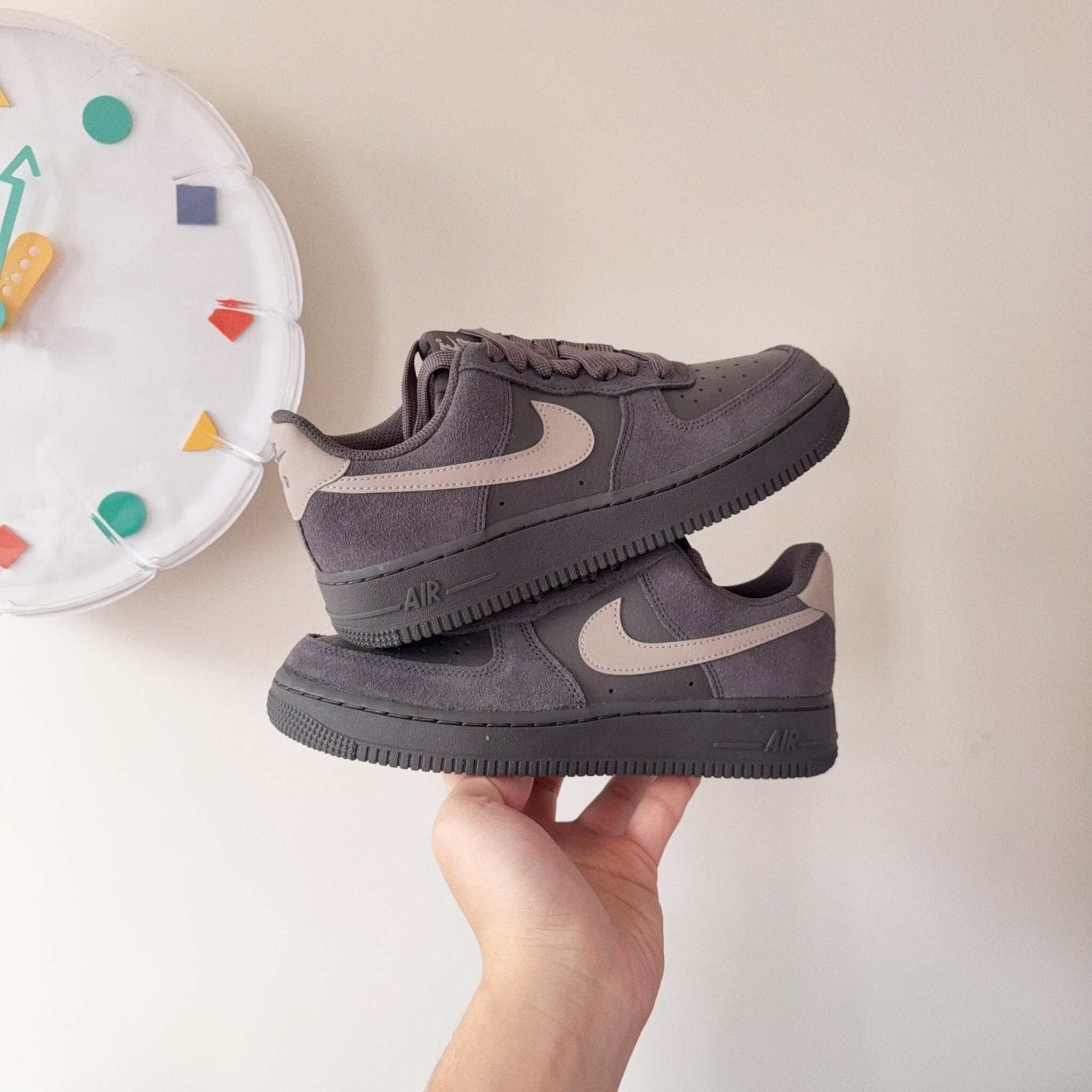 Nike Air Force 1 歐洲限定 炭黑奶油 黑色 棕色 麂皮 AF1 II7650-200