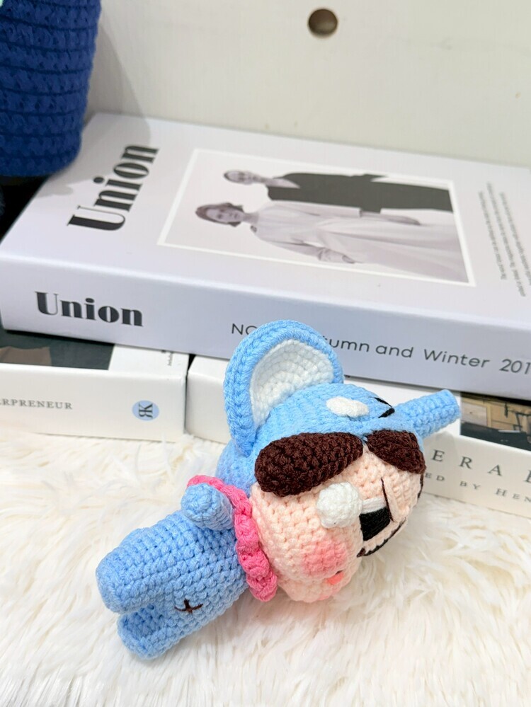 藍色大象眼淚哭娃吊飾