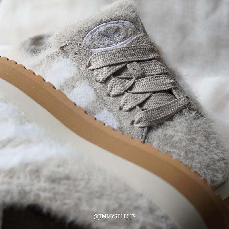 【代購】adidas Originals CAMPUS 00s Winter Row｜冬季暖絨限定款｜復古厚感半拖／女款 JR6159