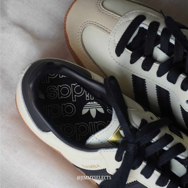 adidas originals Samba 舒適百搭 減震輕便 女款米色