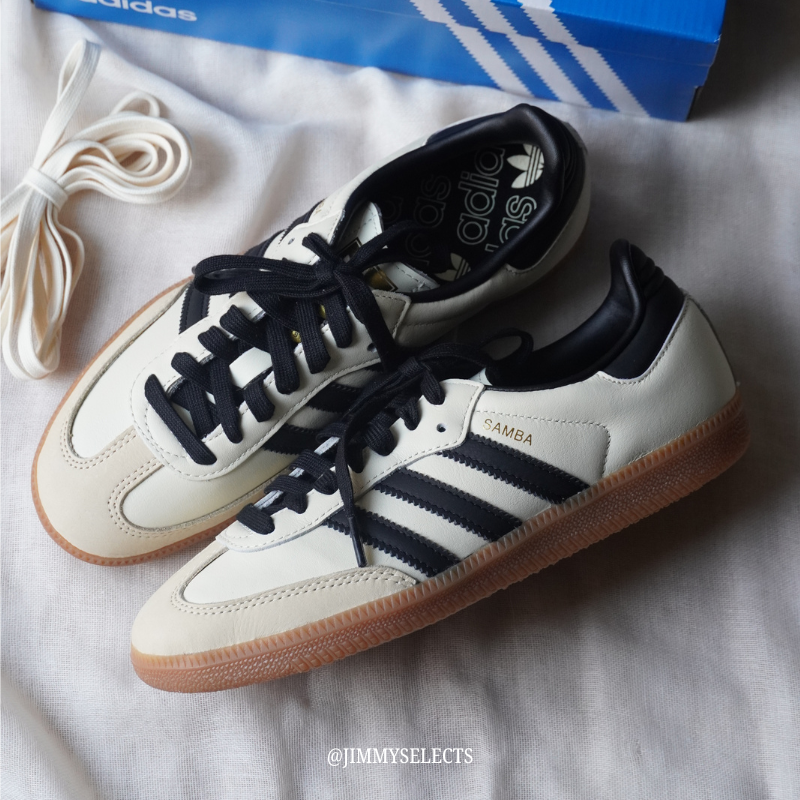 adidas originals Samba 舒適百搭 減震輕便 女款米色
