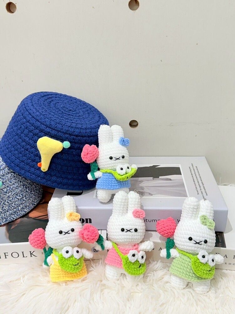 青蛙小包白兔吊飾