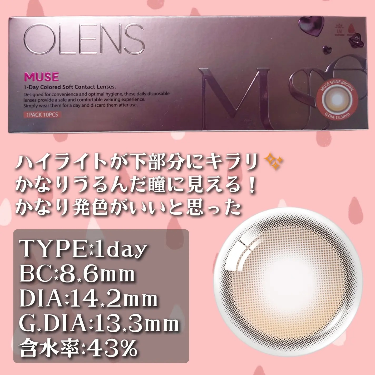 OLENS Muse 1 day (Shine Brown)(10片)