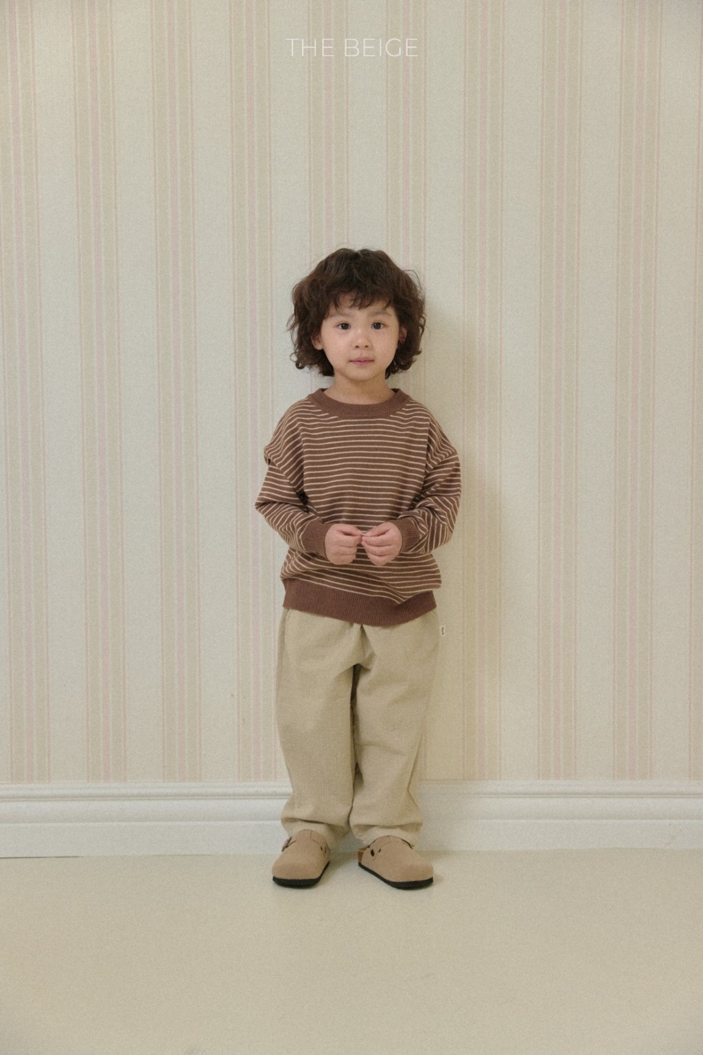 正韓春Thebeige 兩色簡約條紋上衣