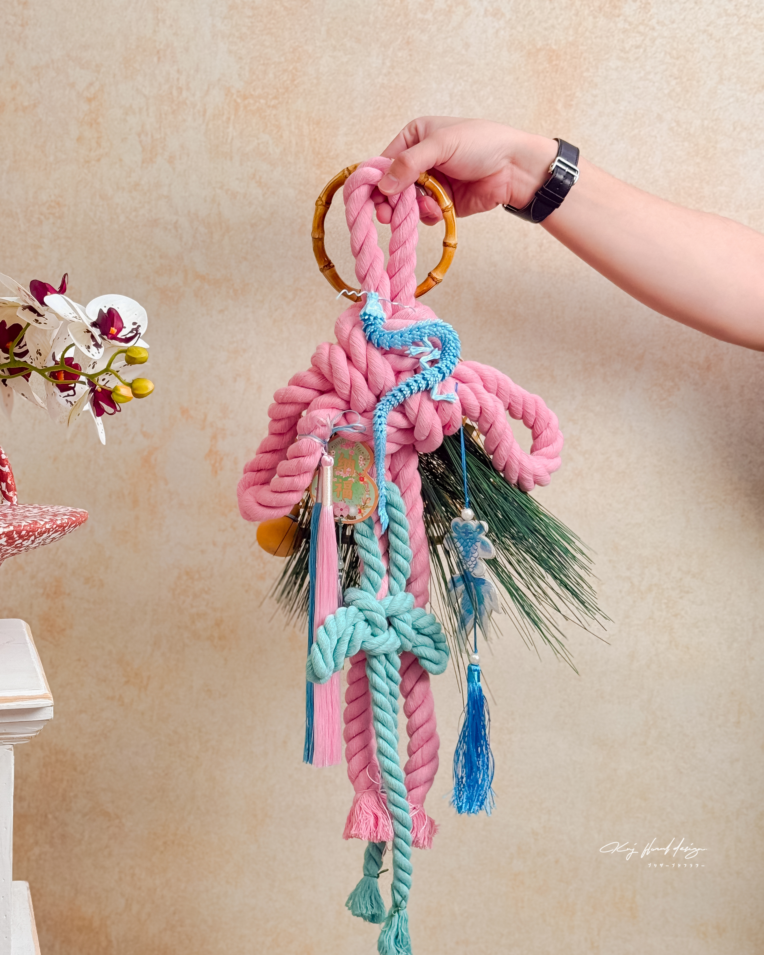 新年創意平安結門掛－龍騰鯉躍（附禮盒）