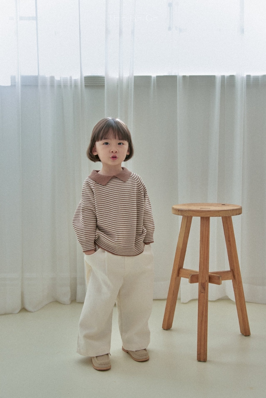 正韓春Thebeige 三色時光機針織上衣