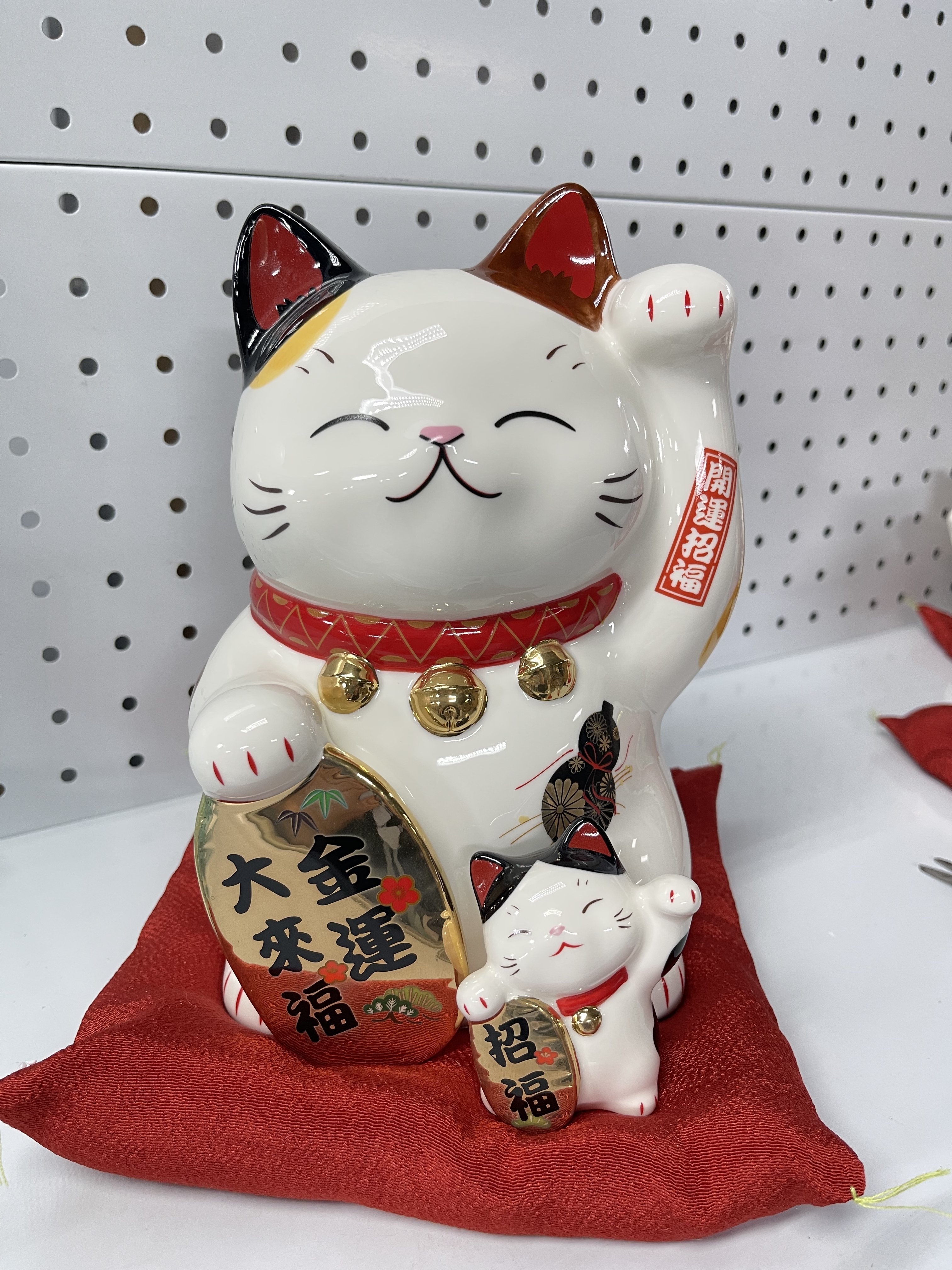 MV36 彩繪親子金牌招財貓存錢罐 (FY4510)**只限自取**