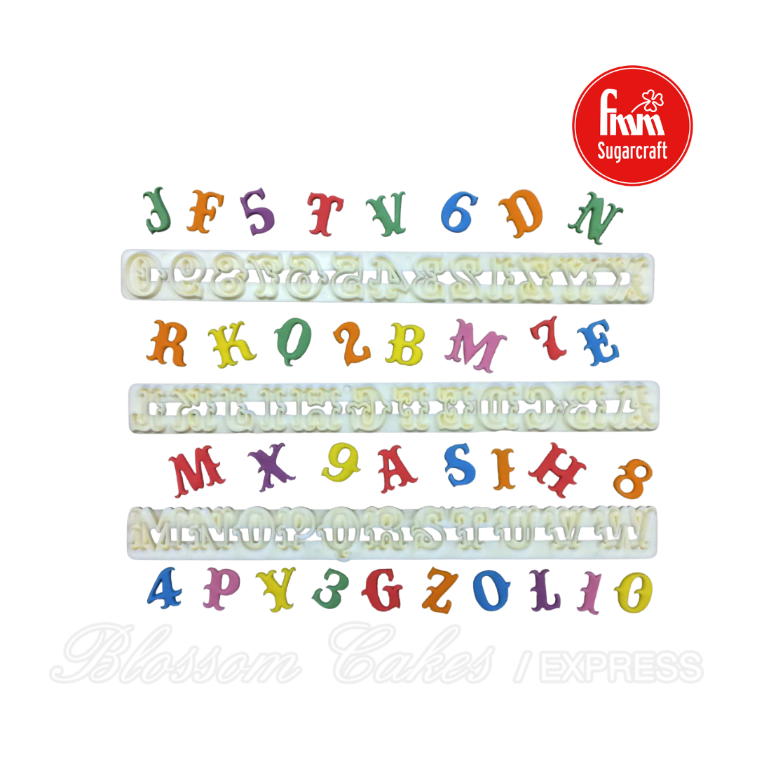 FMM Carnival Alphabet & Numbers Cutter Set - Upper Case 2.2cm
