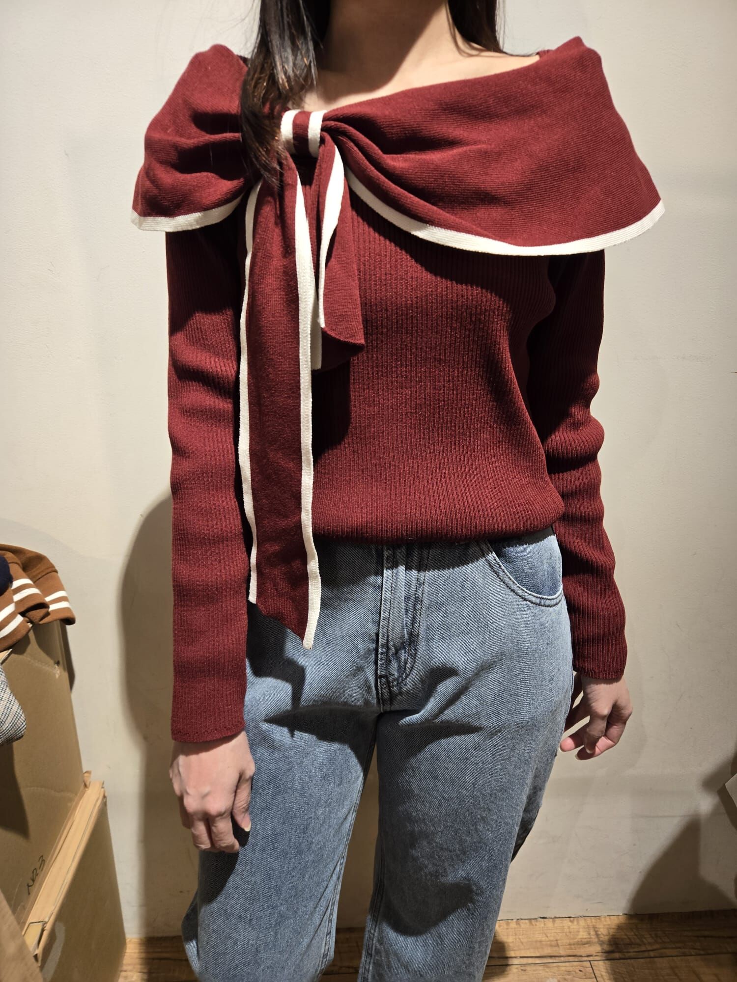 Odo 116 蝴蝶結針織衫