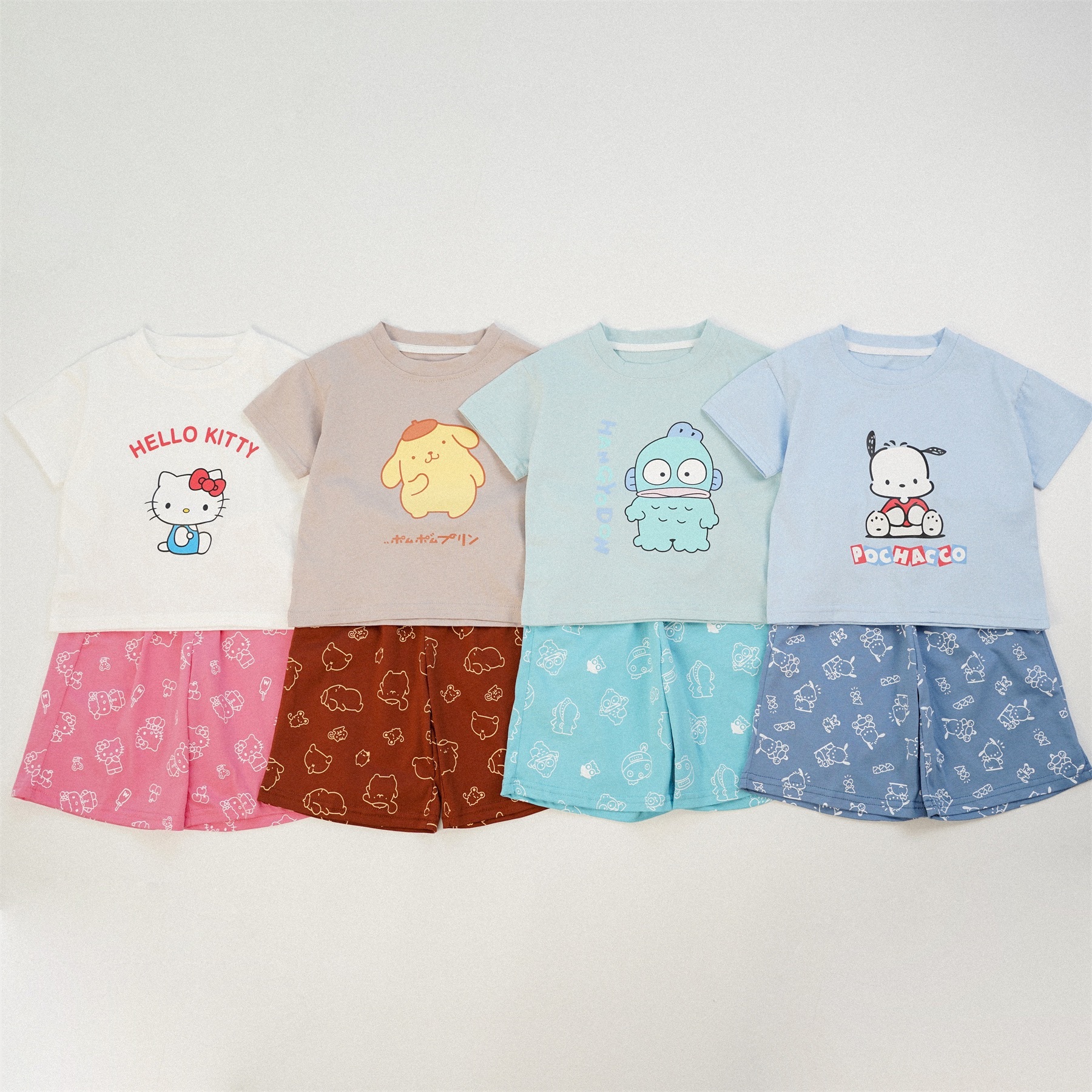 四色日系卡通套裝