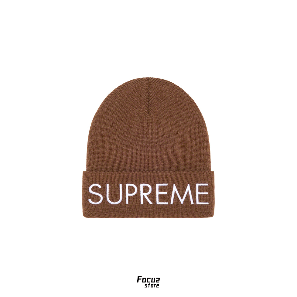 【Focus Store】現貨秒發 Supreme FW22 Week7 Capital Beanie 深棕 毛帽