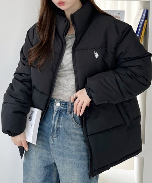 日本🇯🇵連線 U.S. POLO ASSN. X Ada. 蓬鬆鋪棉刺繡絎縫外套 人造羽絨 刺繡 外套 夾克 長袖 寬鬆 拉鍊外套 保暖外套 3色(任買兩件711免運)/預購