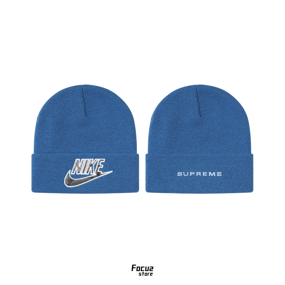 【Focus Store】現貨秒發 Supreme x Nike SS21 Week3 Snakeskin Beanie 藍色 蛇紋針織帽 毛帽