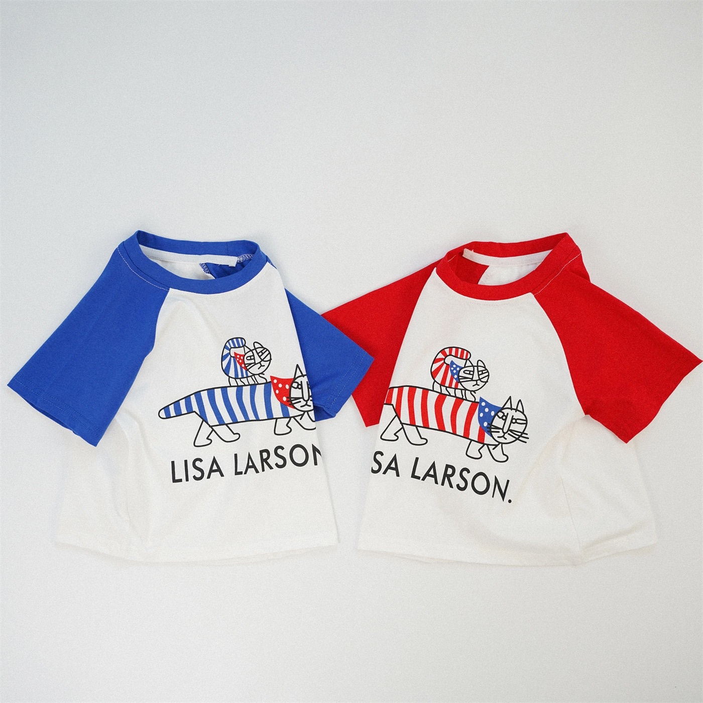 兩色條紋貓上衣