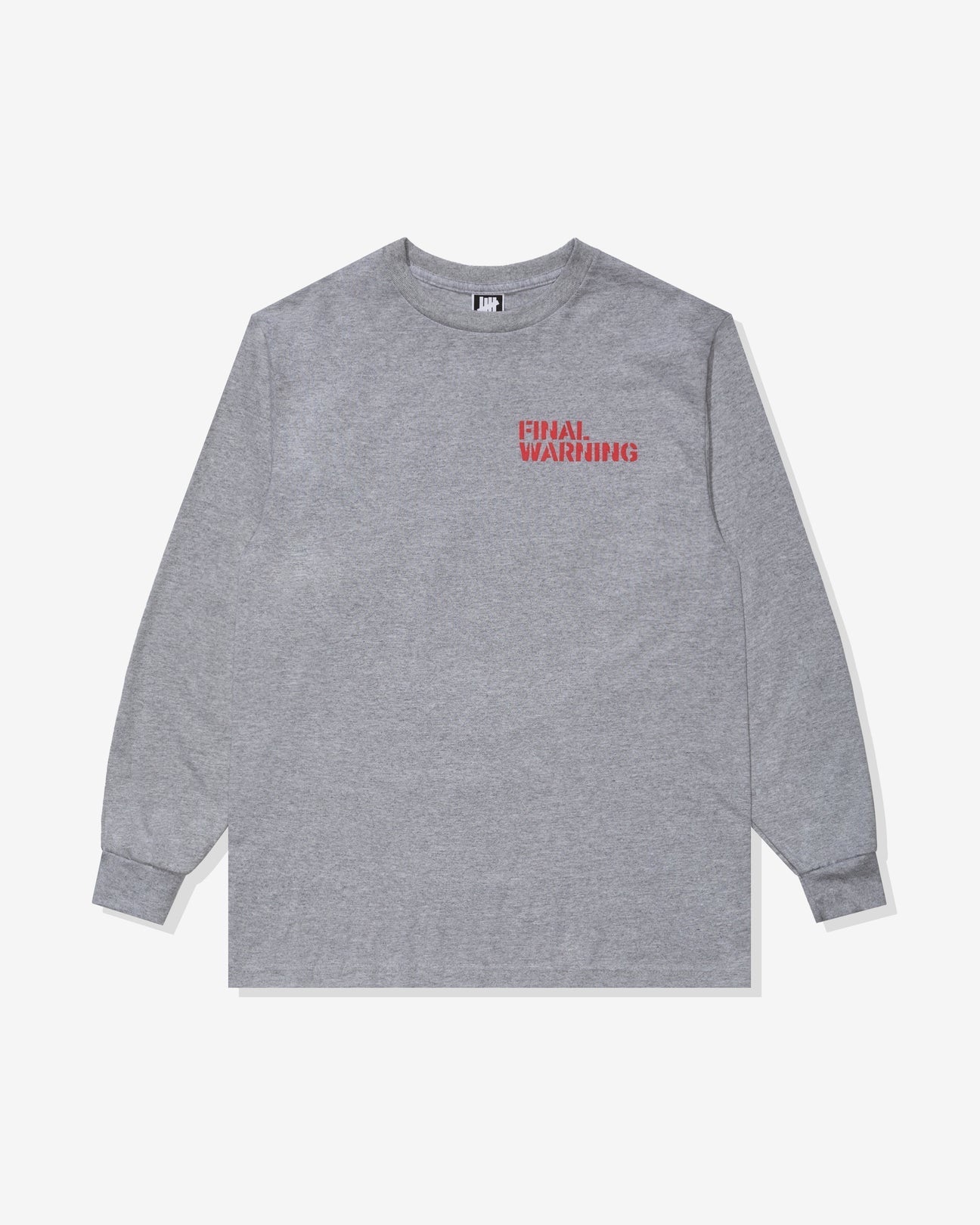 UNDEFEATED UACTPFINAL WARNING L/S TEE 灰色 薄長袖