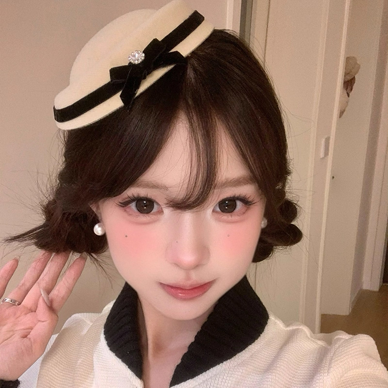 [2 FOR RM10] Bow Cherry Princess Mini Hat Hair Clip