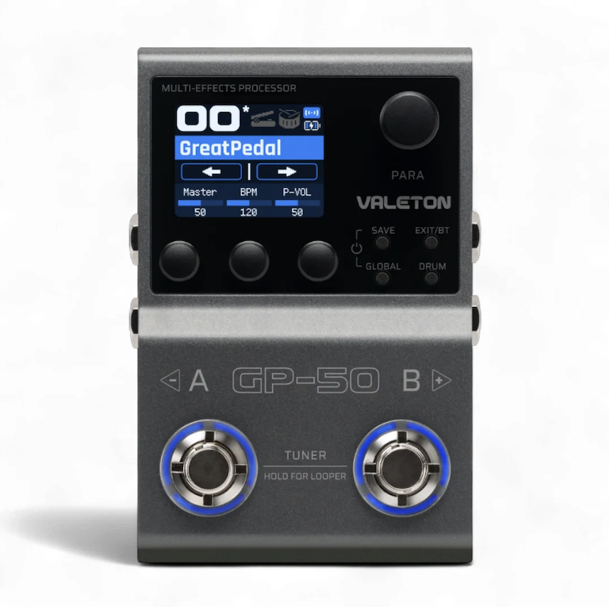 Valeton Valeton GP-50 迷你旗艦 數位綜合效果器 錄音介面 鼓機 — 三峽鼓 / 打擊