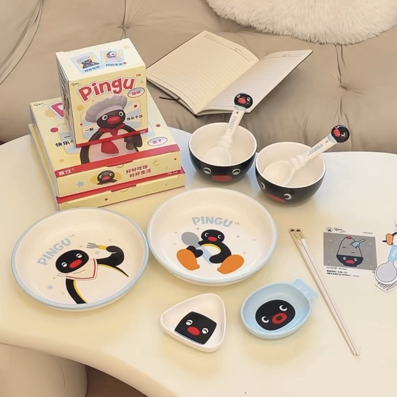 PINGU 企鵝家族 陶瓷 醬油碟子 小碟子