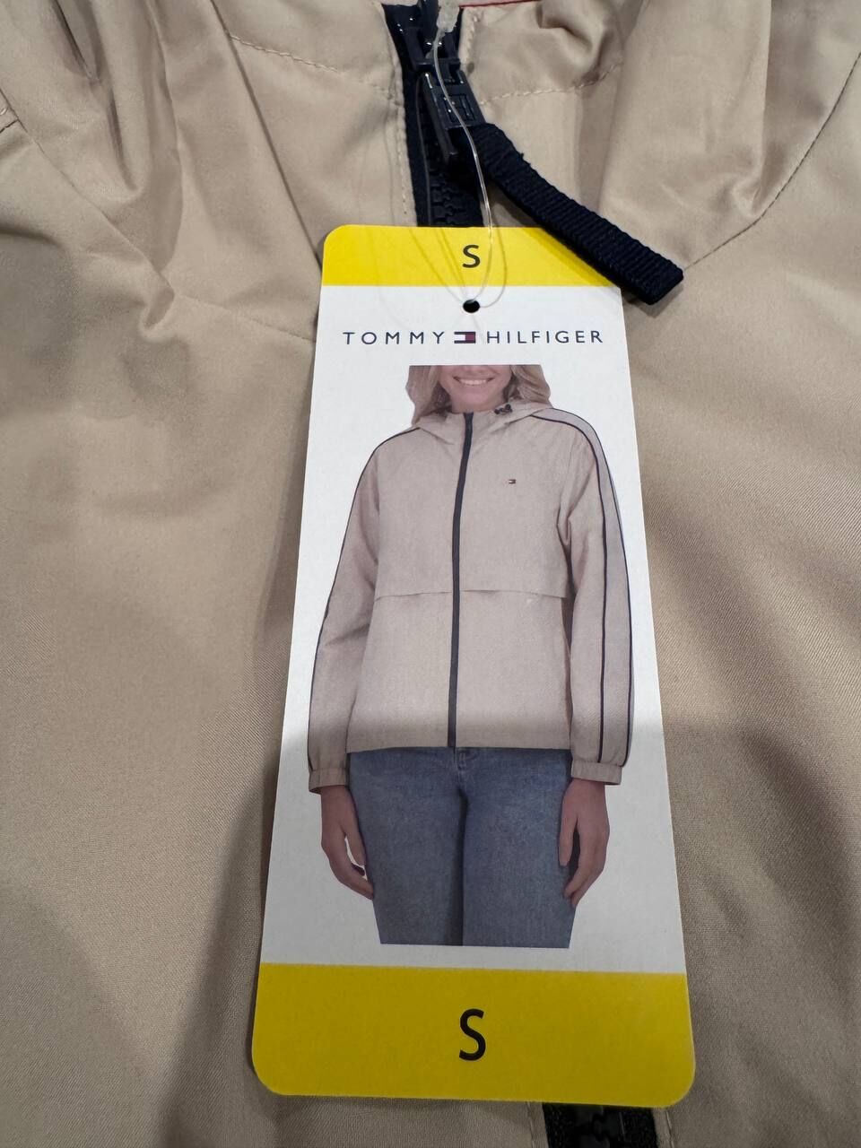 [USW] TOMMY HILFIGER CHINO WOMEN'S COATS WITH HOOD, 1889447-CHINO (UZZ683)