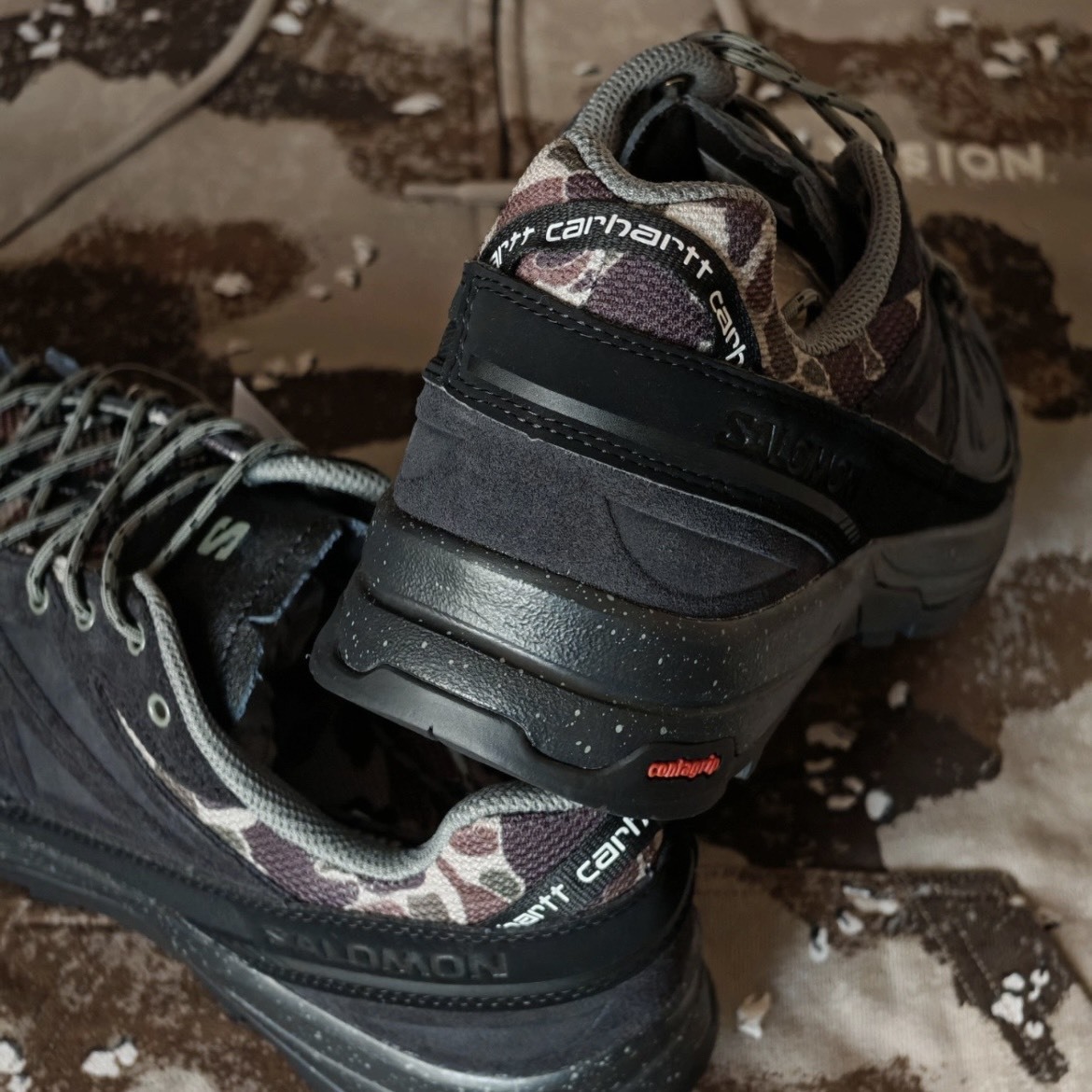 【代購】SALOMON 薩洛蒙 X-ALP × Carhartt WIP 聯名款 舒適貼合 登山徒步鞋 男女同款 黑色