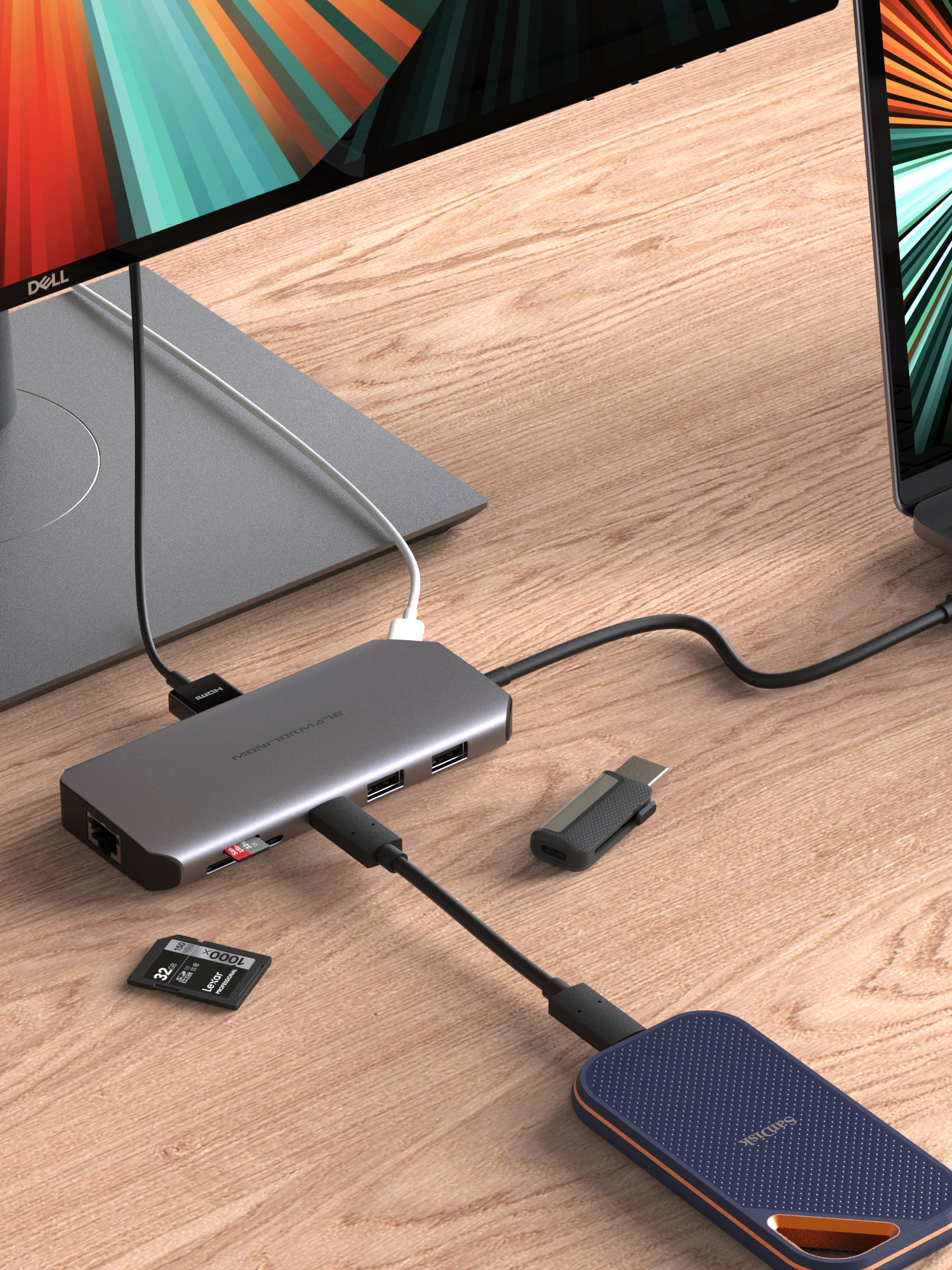 CX1 USB-C Gen2 十合一轉接器 - 太空灰【極速版｜4K高畫質｜M4/M5適用】