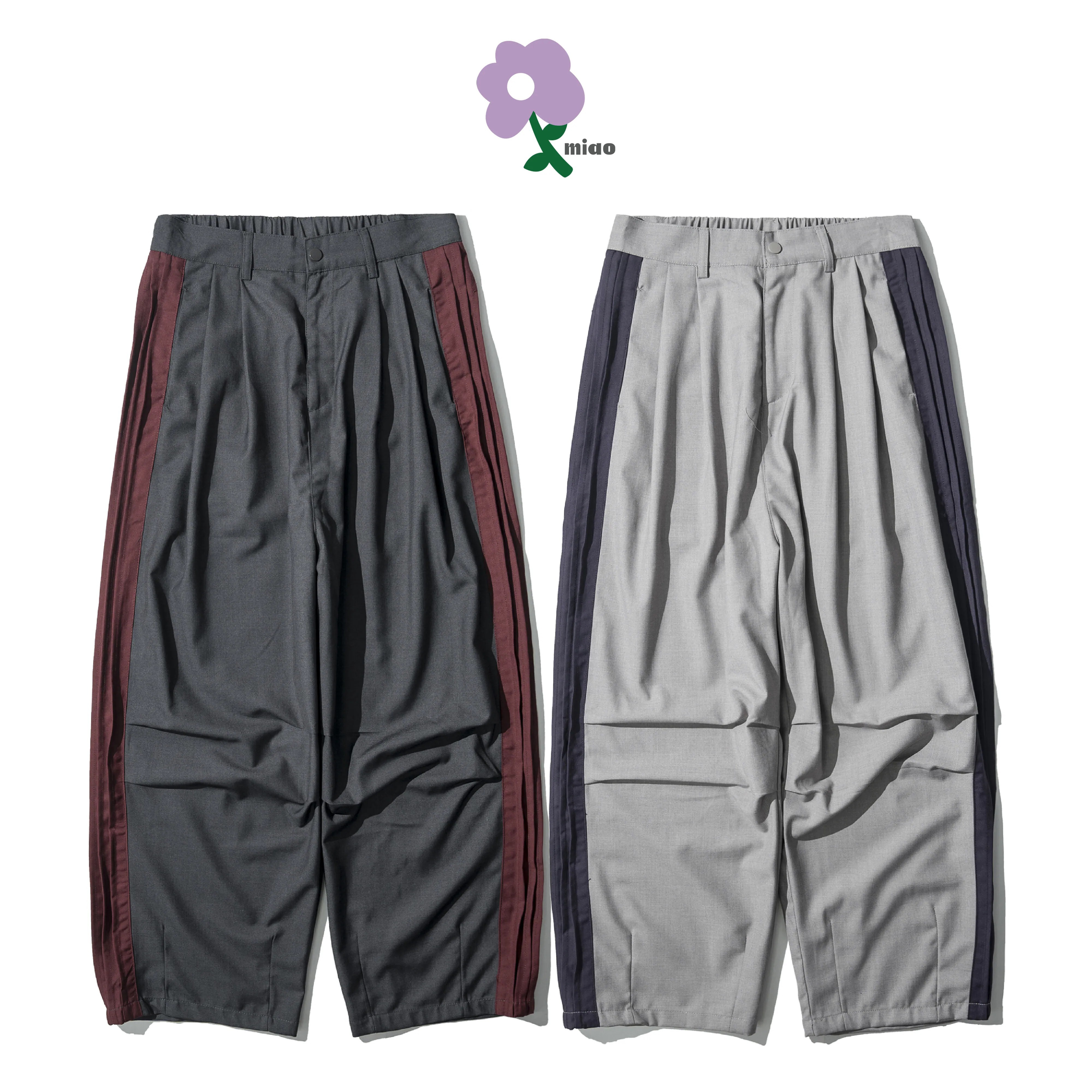 AGILITY MIAO Splice Straight Suit Pants 女裝 拼接 出芽 西裝長褲 [I-06]