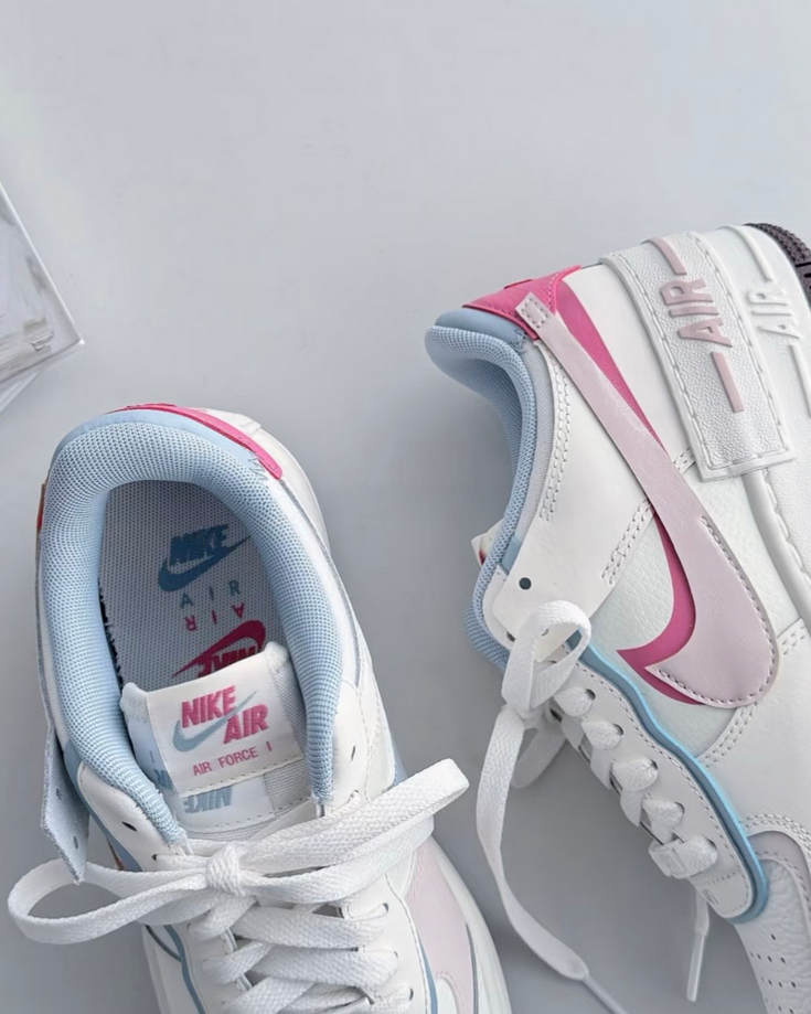 【預訂】NIKE AIR FORCE 1 SHADOW "VALENTINE DAY" 奶油白粉藍-WOMEN