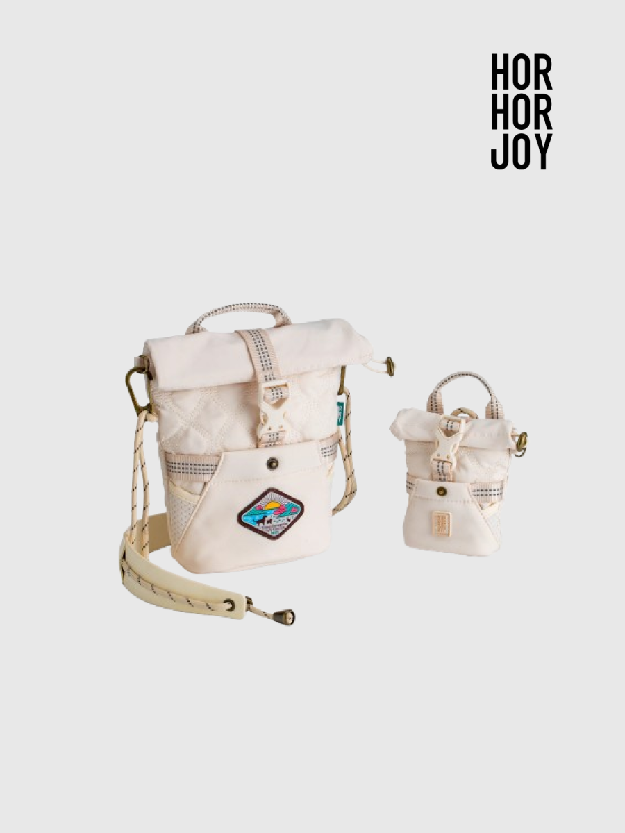 【horhorjoy】一起 GO GO 親子隨行包｜ 鉑金白