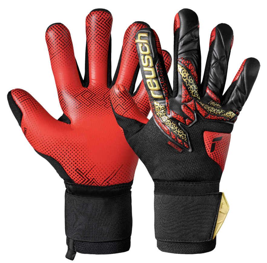 Reusch Attrakt Gold X Glueprint 黑色龍門手套