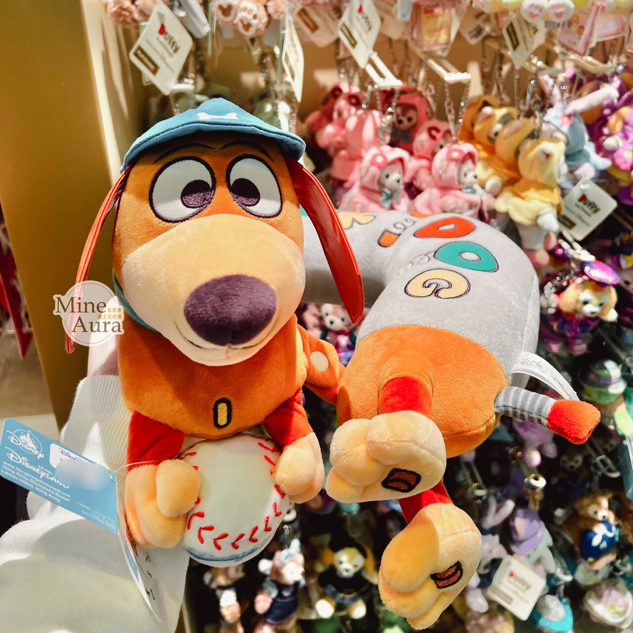 彈簧狗 Slinky Dog  棒球系列 絨毛 造型 U型頸枕 旅行用品 玩具總動員 Toy Story -香港迪士尼樂園