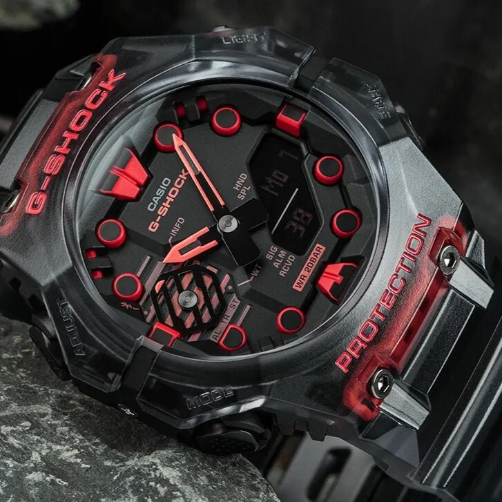 【CASIO 卡西歐】 G-SHOCK 未來的科幻世界 多功能耐衝擊數位雙顯 雙顯手錶 GA-B001G-1A