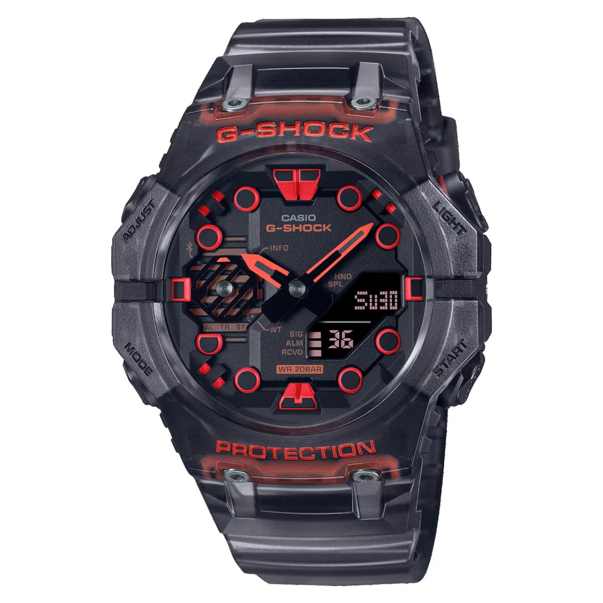 【CASIO 卡西歐】 G-SHOCK 未來的科幻世界 多功能耐衝擊數位雙顯 雙顯手錶 GA-B001G-1A