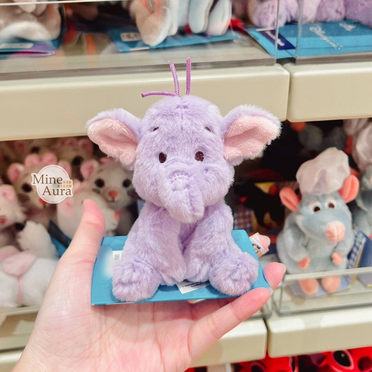 小象嘟嘟 lumpy 磁鐵 坐肩 絨毛 娃娃 公仔 小熊維尼 Winnie the Pooh -香港迪士尼樂園