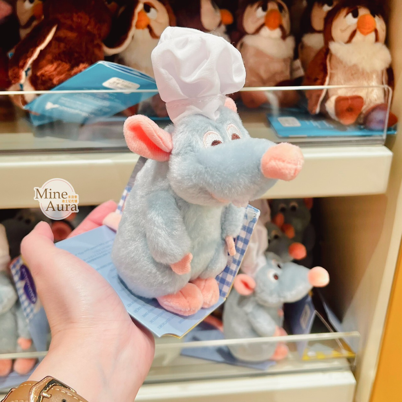 (現貨) 小米 Remy 磁鐵 坐肩 絨毛 娃娃 公仔 料理鼠王 Ratatouille -香港迪士尼樂園