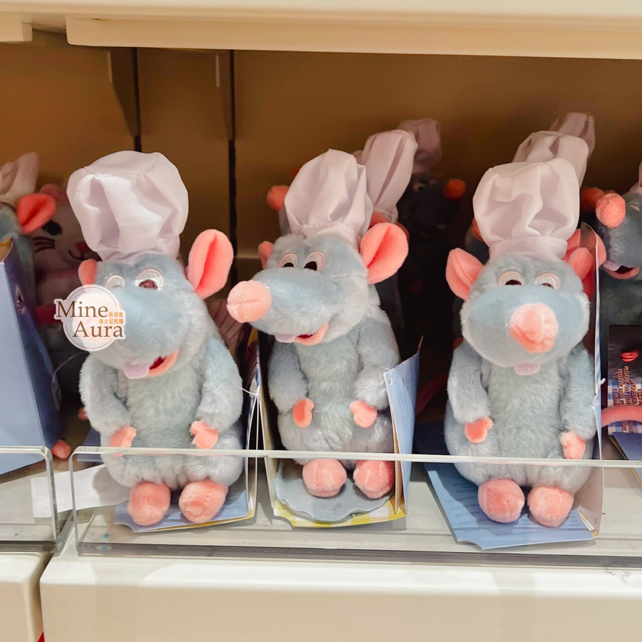 (現貨) 小米 Remy 磁鐵 坐肩 絨毛 娃娃 公仔 料理鼠王 Ratatouille -香港迪士尼樂園