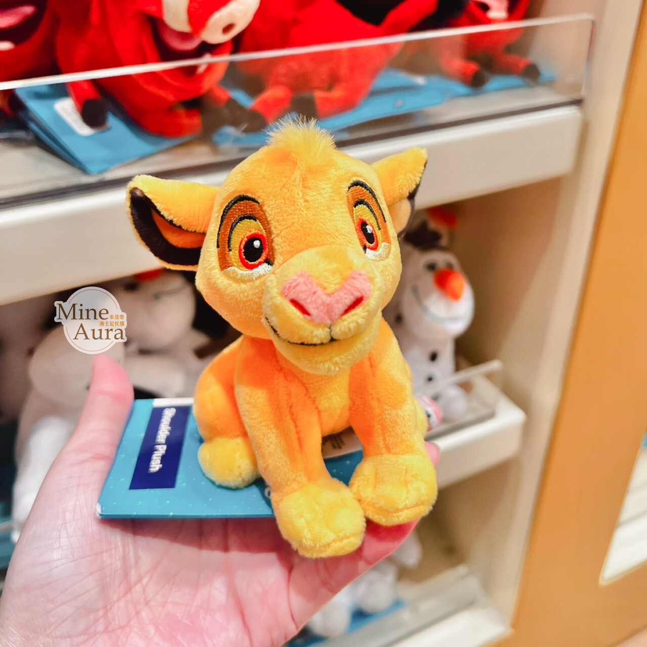 辛巴 Simba 磁鐵 坐肩 絨毛 娃娃 公仔 獅子王 The Lion King -香港迪士尼樂園