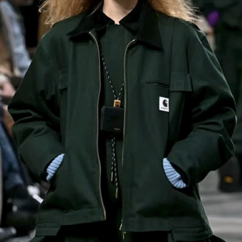 【代購】Sacai x Carhartt WIP FW25 聯名款 雙向拉鍊設計 百搭休閒夾克外套 男款