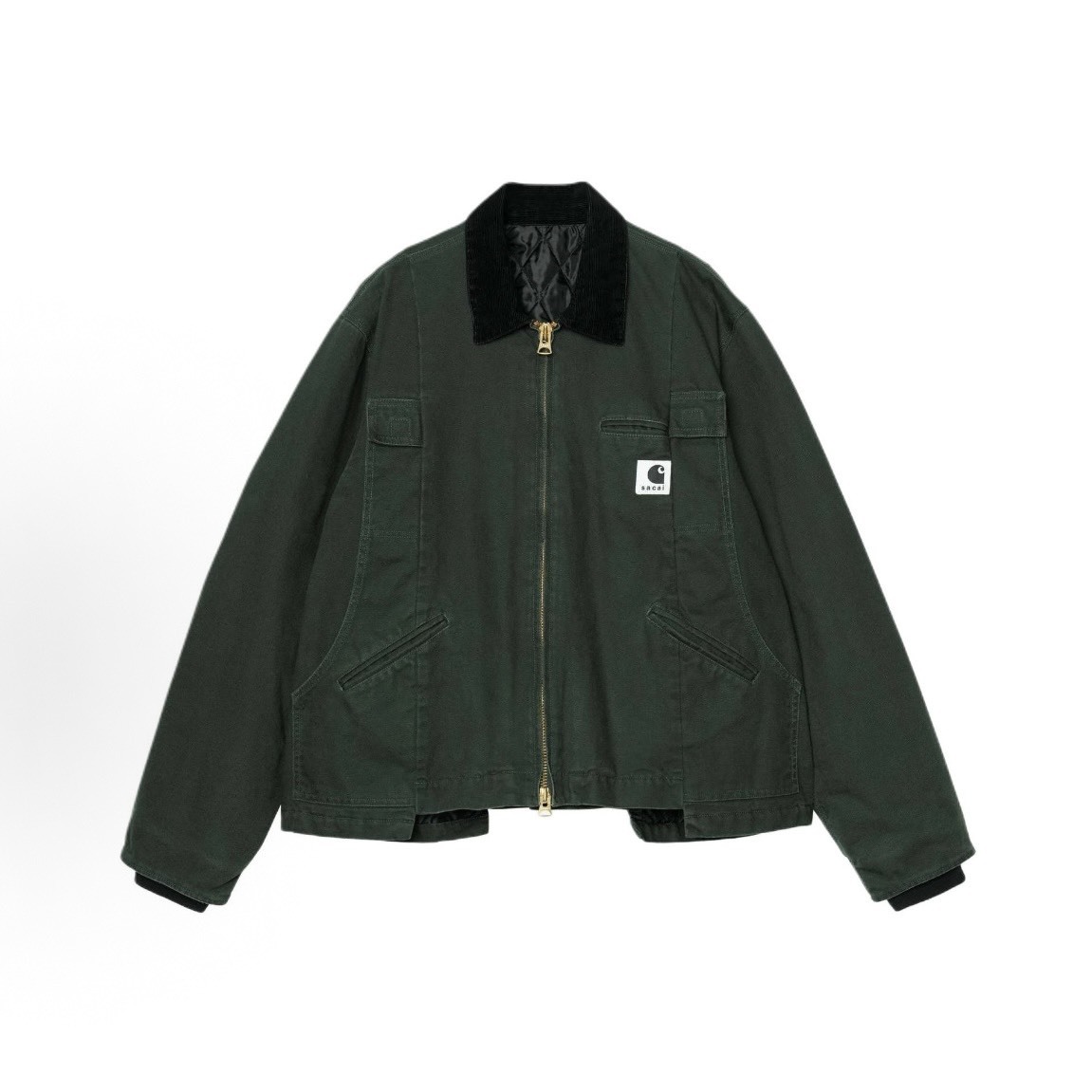 【代購】Sacai x Carhartt WIP FW25 聯名款 雙向拉鍊設計 百搭休閒夾克外套 男款