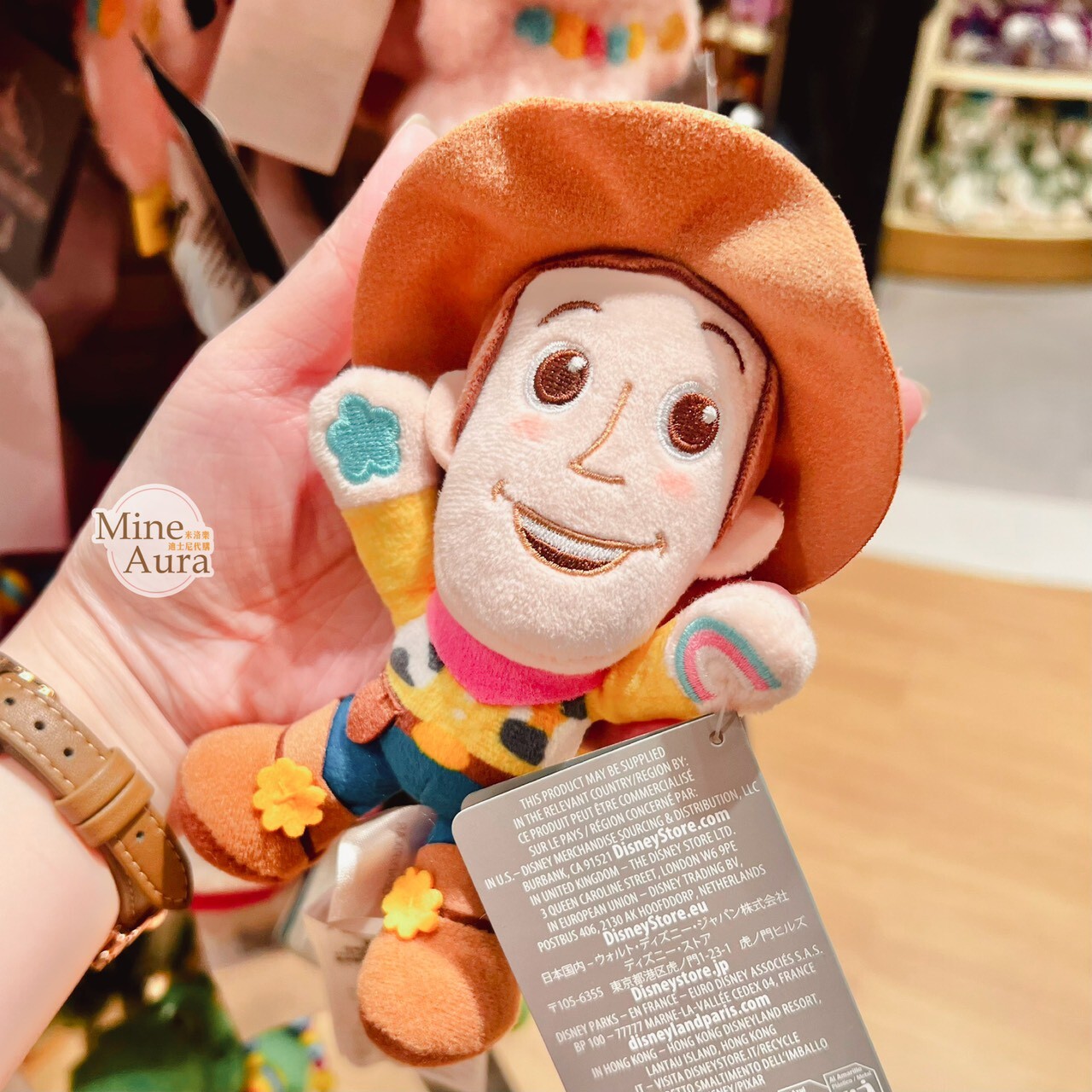 皮克斯 Pixar 玩心大發 系列 胡迪 Woody 絨毛 鑰匙圈 吊飾 玩具總動員 Toy Story -香港迪士尼樂園