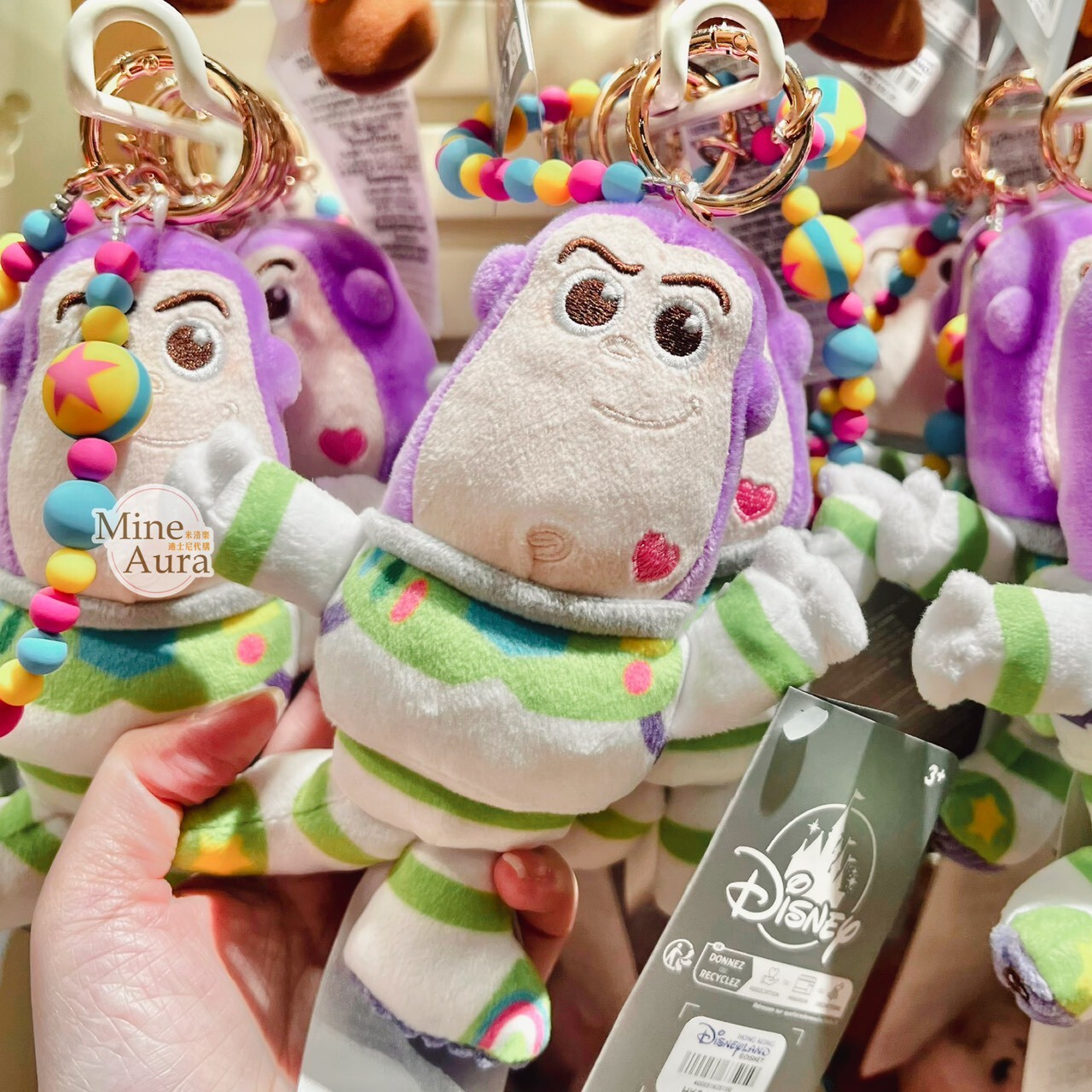 皮克斯 Pixar 玩心大發 系列 巴斯光年 Buzz Lightyear 絨毛 鑰匙圈 吊飾 玩具總動員 Toy Story -香港迪士尼樂園